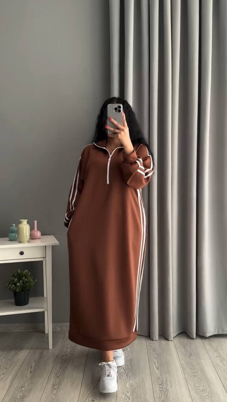 Robe tendance avec bandes