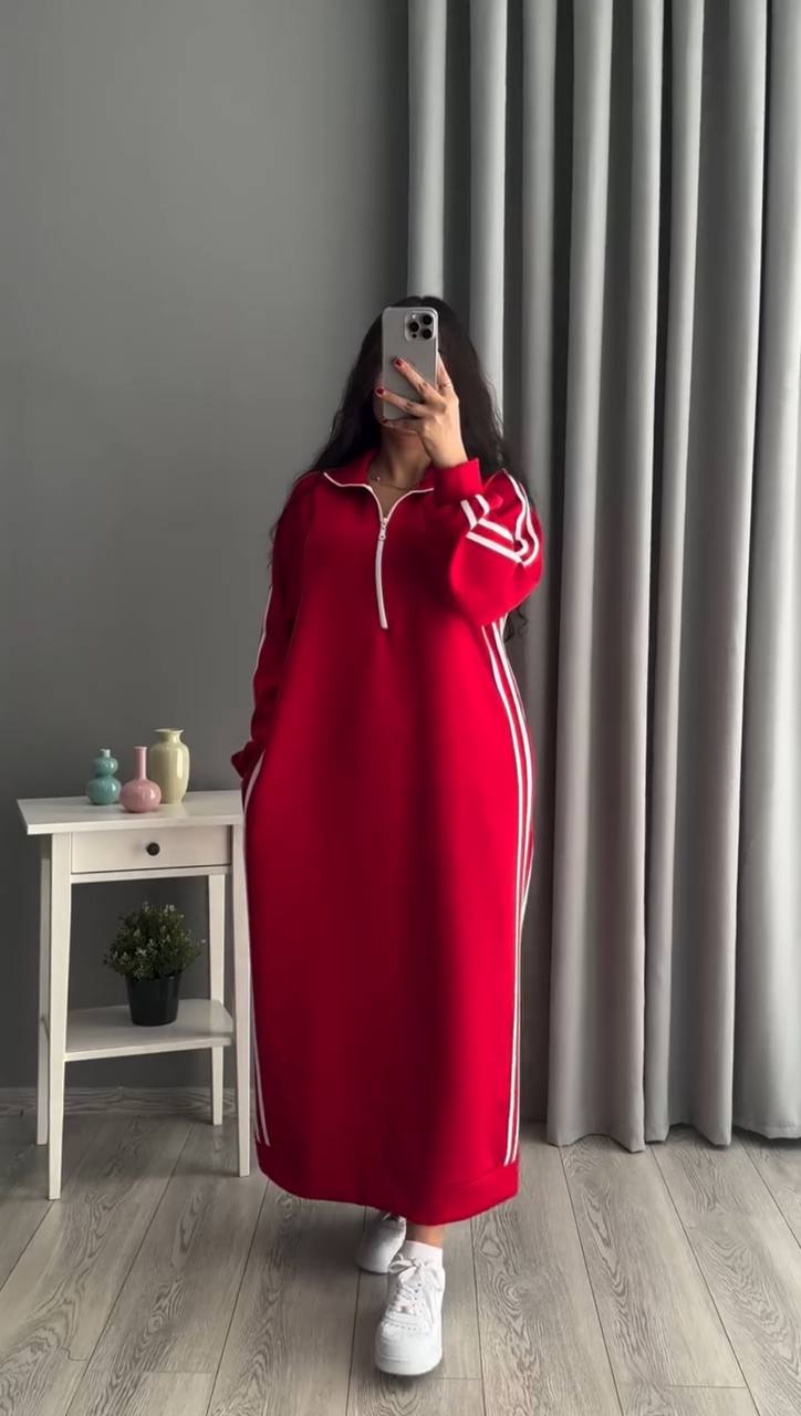 Robe tendance avec bandes