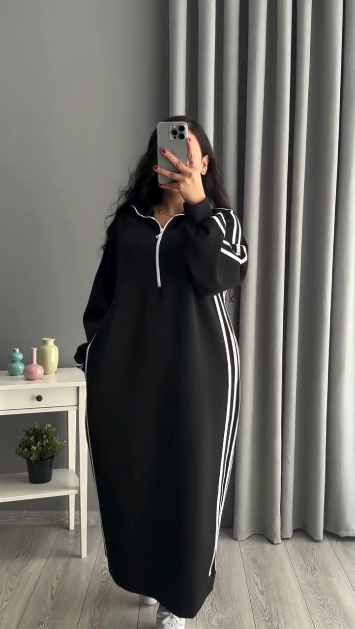 Robe tendance avec bandes