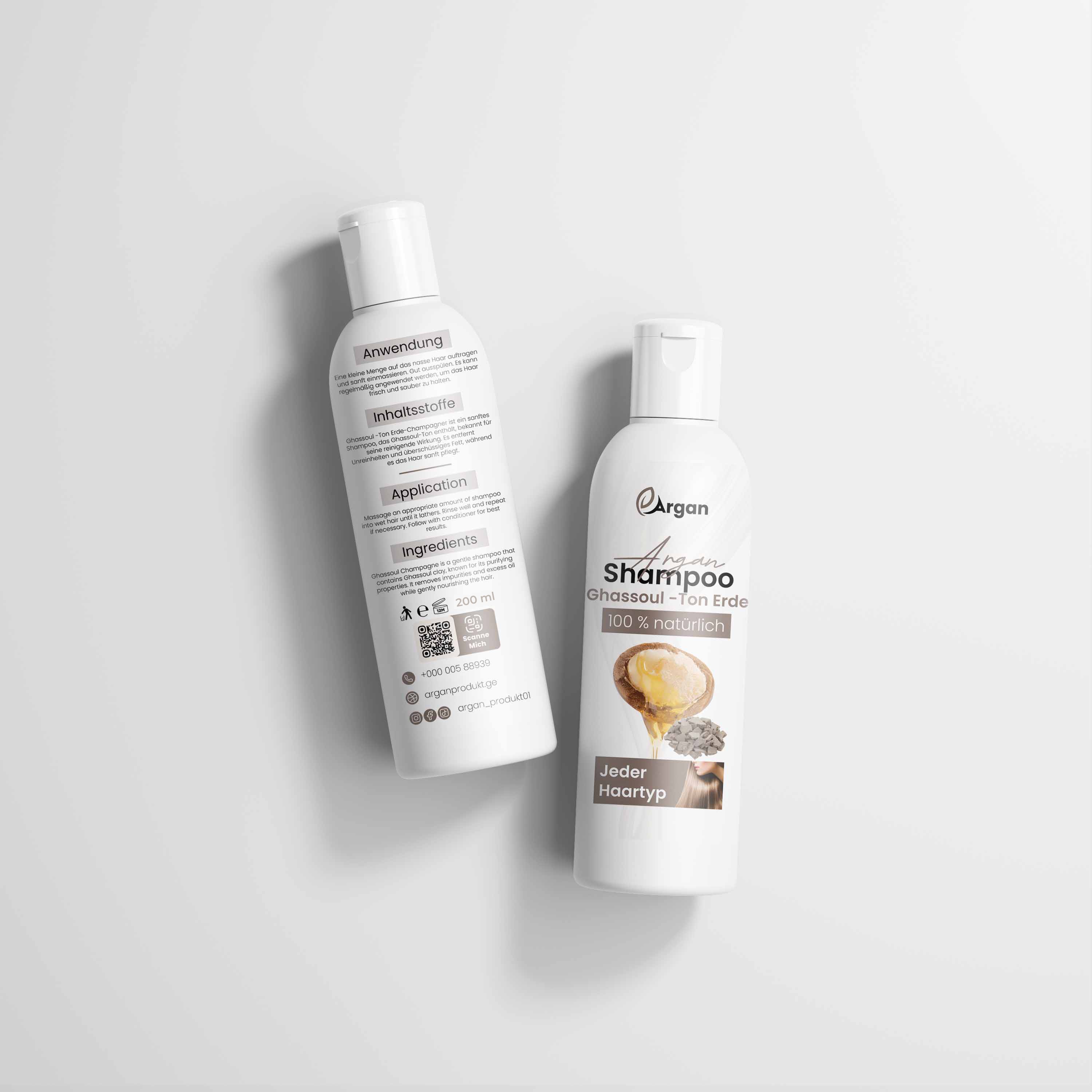Argan shampoo Ghassoul
