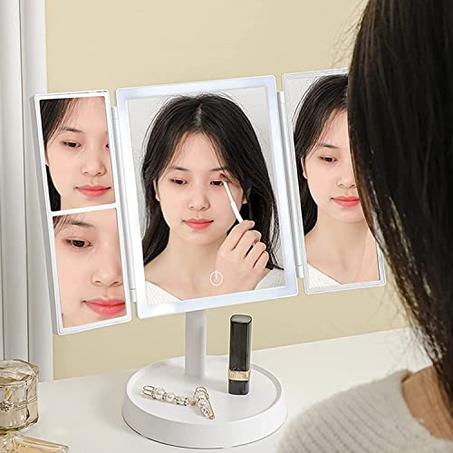 مرآة المكياج القابلة للطي