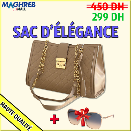 Sac à main trés élegant avec un cadeau gratuit 🎁
