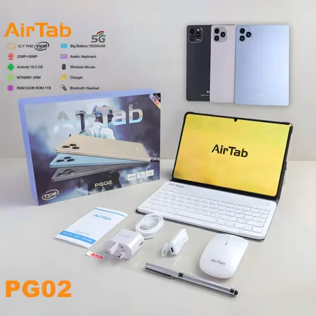 تابلت اير تاب AirTab PUBG Tablet PG02 بزود بكيبورد وماوس مساحة 1 تيرا 10 بوصة