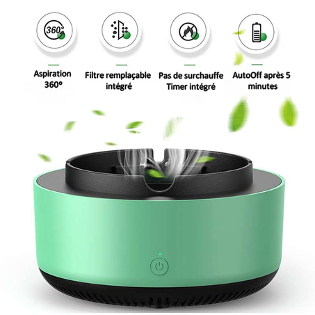 Cendrier purificateur d'air CleanSmoke™