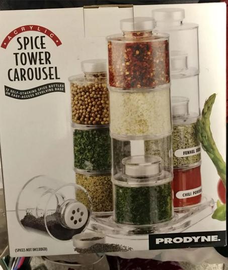 Boîtes d'assaisonnement transparent,12 pièces avec support