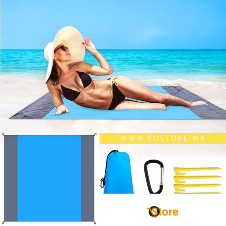 SWEET BEACH - TAPIS DE PLAGE ET DE PIQUE-NIQUE ANTI-SABLE & IMPERMEABLE