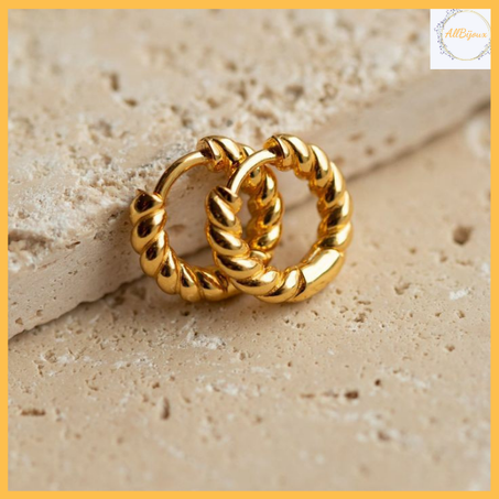 Boucles d'oreilles rondes