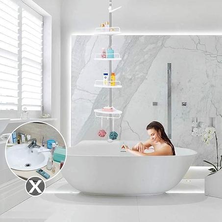 منظم زاوية الحمام القابل للتثبيت بين الأرض والسقف،