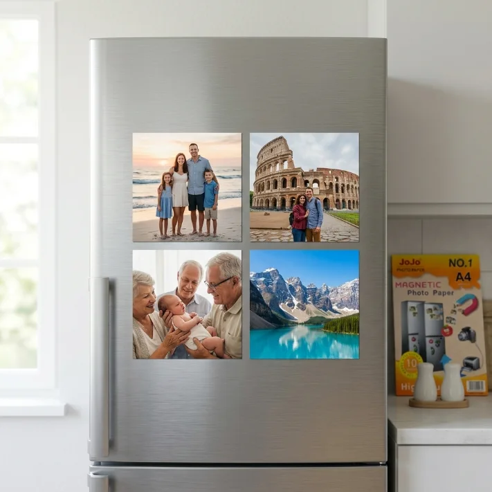 ورق صور مغناطيسي JoJo A4 عالي الجودة للطابعات النفاثة  - عبوة 10 قطع