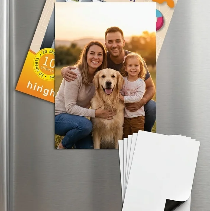 ورق صور مغناطيسي JoJo A4 عالي الجودة للطابعات النفاثة  - عبوة 10 قطع