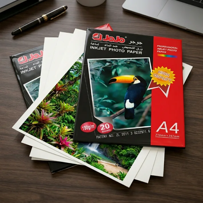 ورق صور جوجو (JoJo) لامع للطابعات النفاثة - A4 (180 جرام) - 20 ورقة.