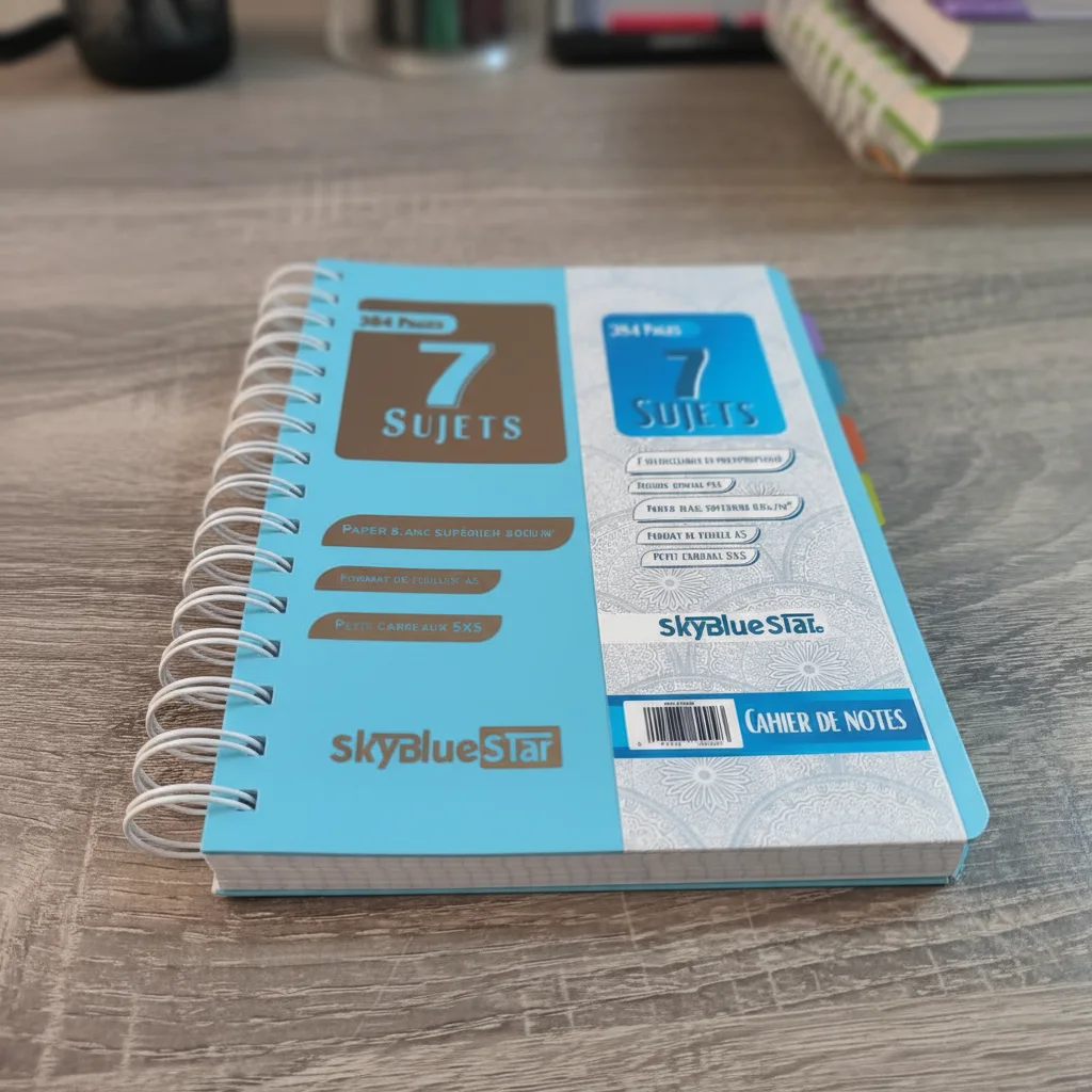 register SkyBlue Star  7 subjects a5