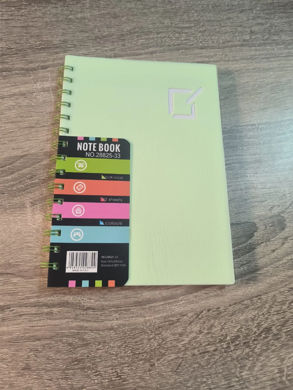 دفتر ملاحظات سلكي (Spiral Notebook) بألوان الباستيل - 80 ورقة