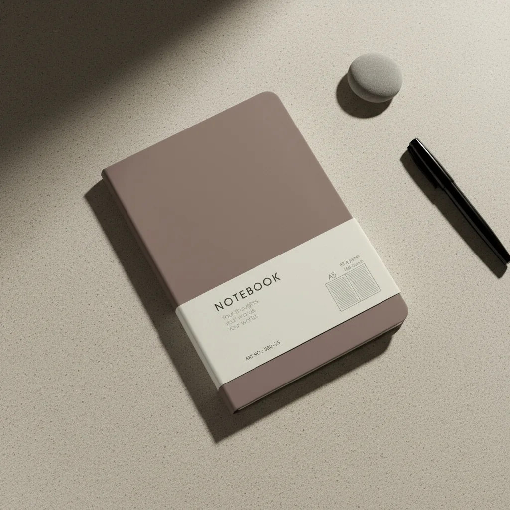 دفتر ملاحظات A5 بغلاف مطفي فاخر – 4 ألوان عصرية