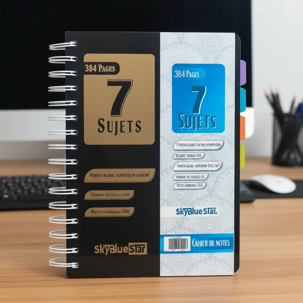 register SkyBlue Star  7 subjects a5