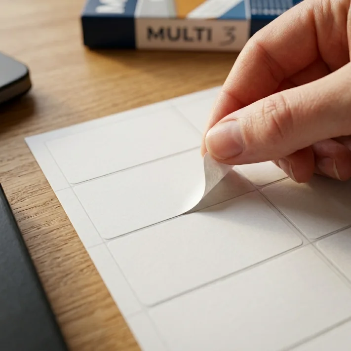 ملصقات ذاتية اللصق MULTI 3 - مقاس 52.5 × 21.2 مم (100 ورقة A4)