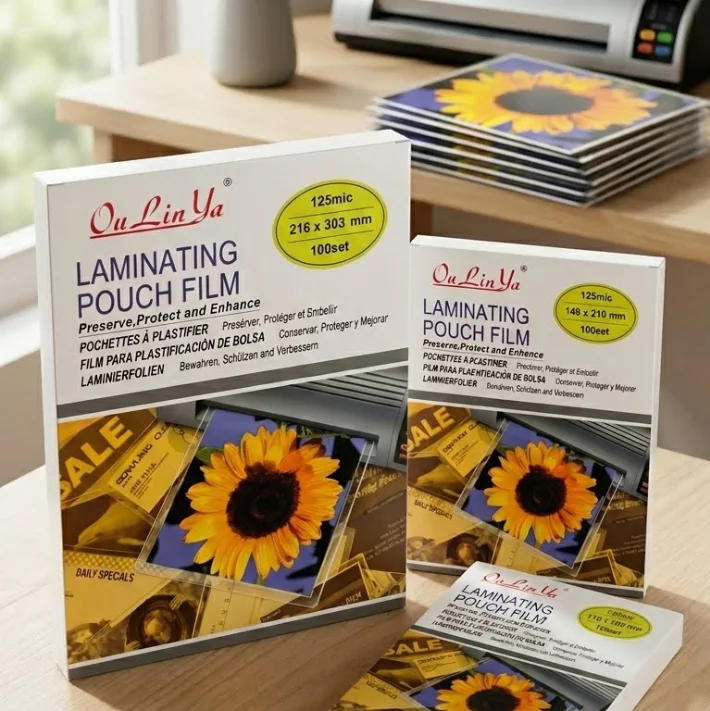 ورق تغليف حراري عالي الجودة Ou Lin Ya - متوفر بمقاسات متعددة (100 قطعة)