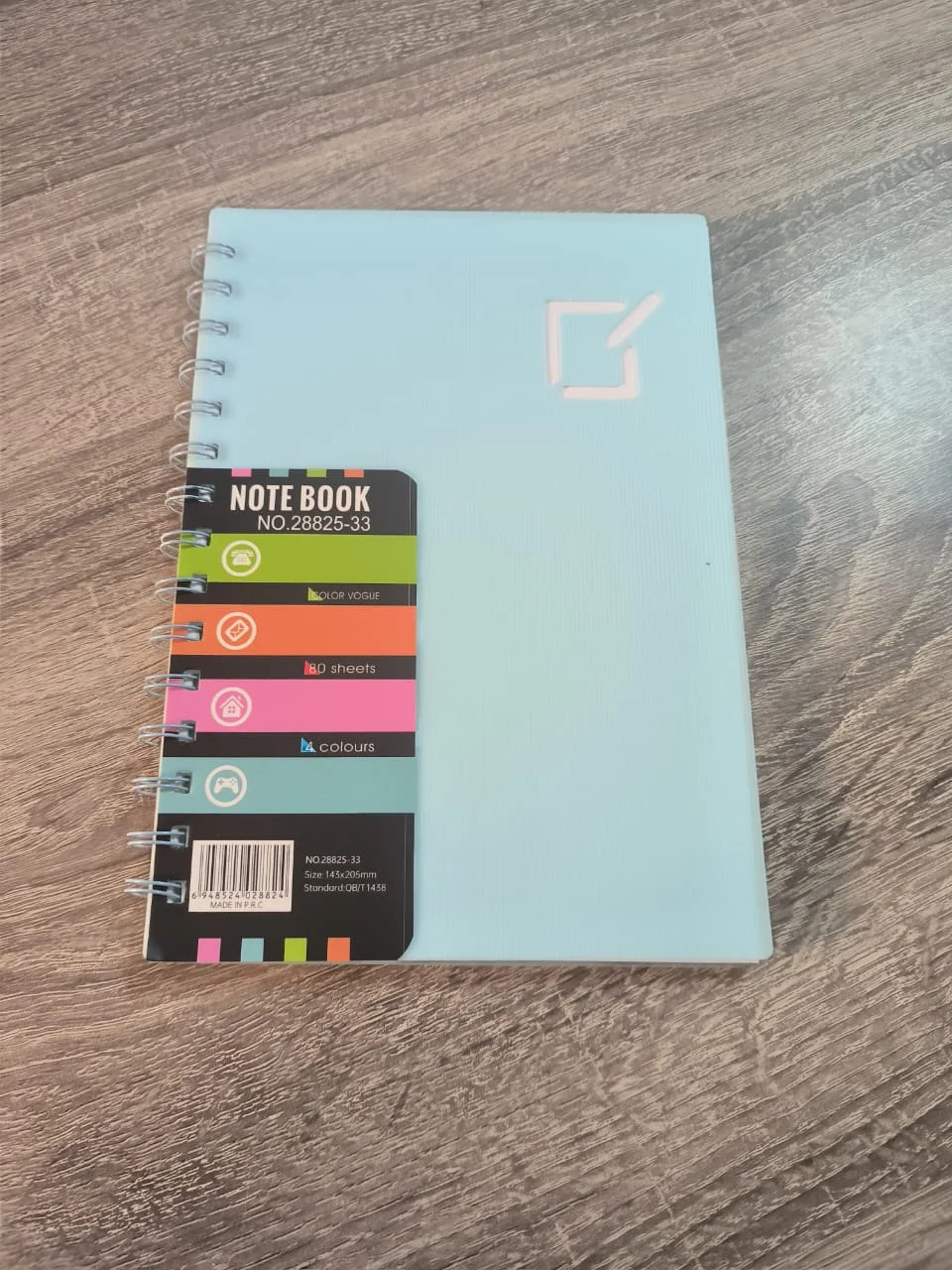 دفتر ملاحظات سلكي (Spiral Notebook) بألوان الباستيل - 80 ورقة