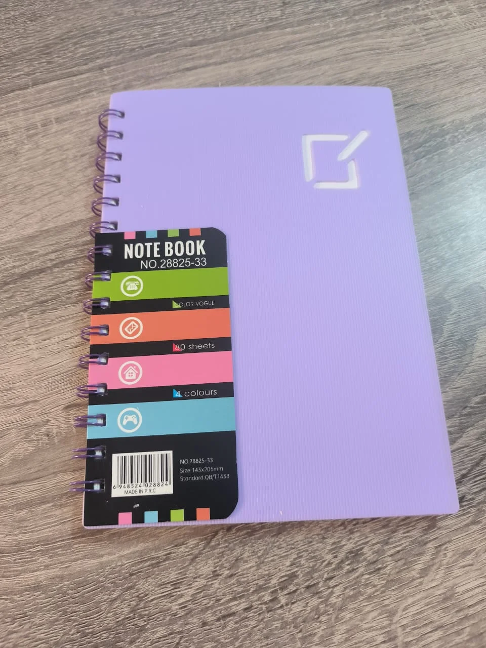 دفتر ملاحظات سلكي (Spiral Notebook) بألوان الباستيل - 80 ورقة