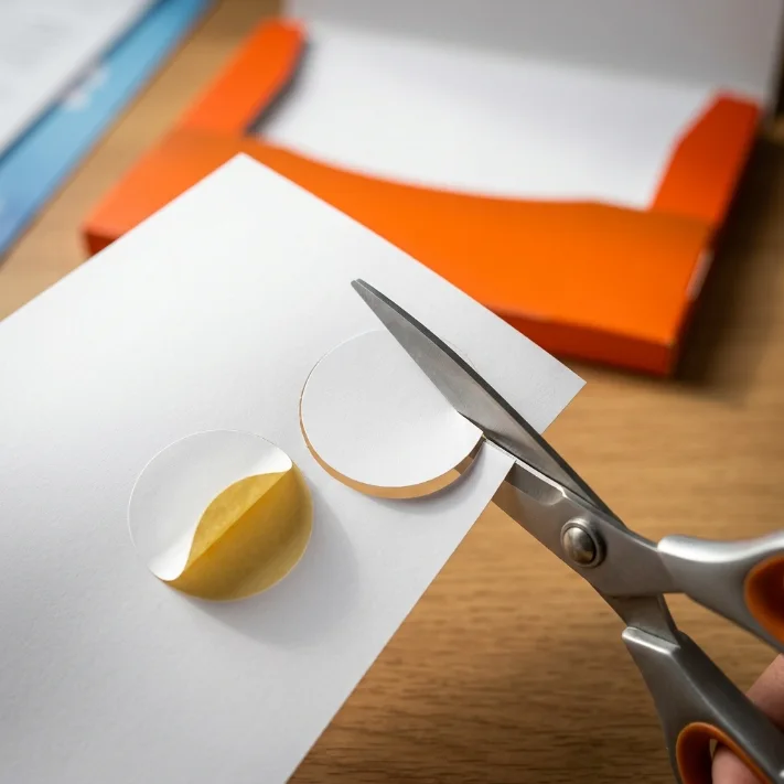 ورق ملصقات A4 كامل (قطعة واحدة) - قابل للقص والتخصيص