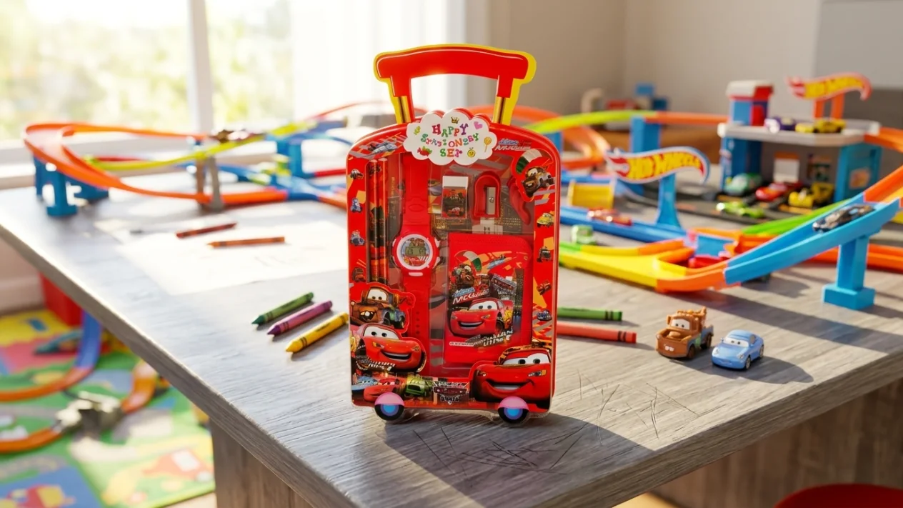 طقم قرطاسية مدرسي للأطفال - حقيبة هدايا متنوعة