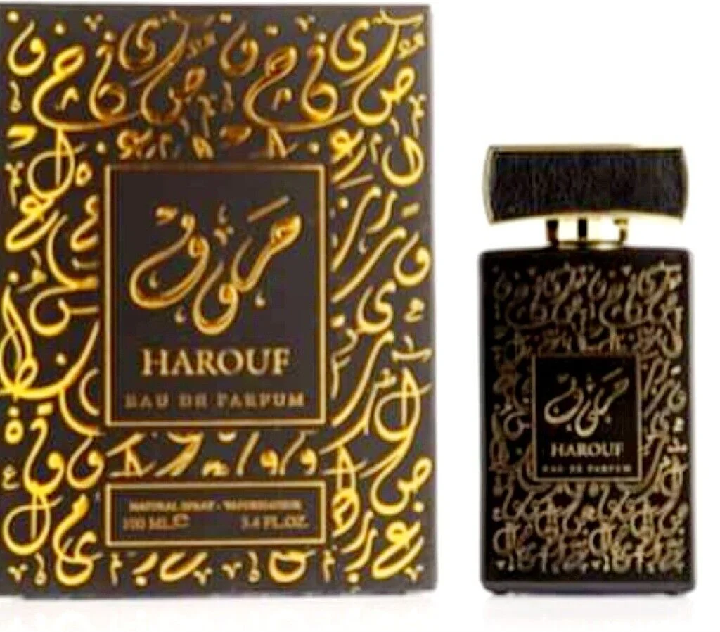 ✨ عطر الحروف – فخامة الشرق في زجاجة 🖤🌟