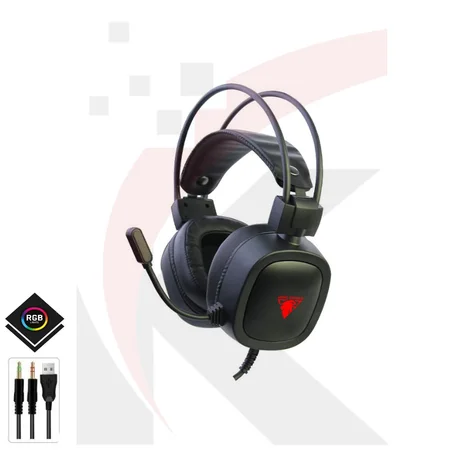 Casque gaming filaire Jedel  filaire avec Micro, RGB, GH-230