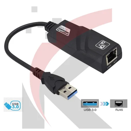 Adaptateur USB 3.0 vers Ethernet RJ45 10/100/1000 Mbps
