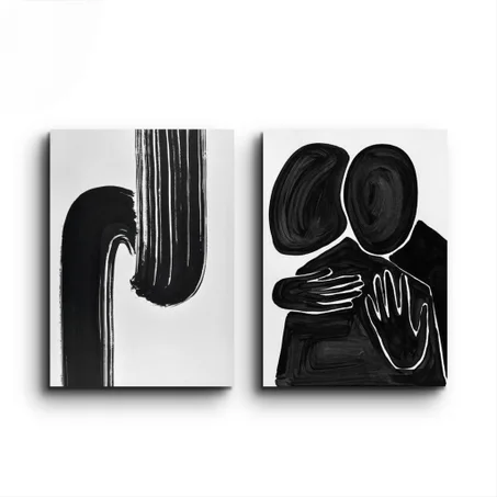 Duo Abstrait Minimaliste 🖤