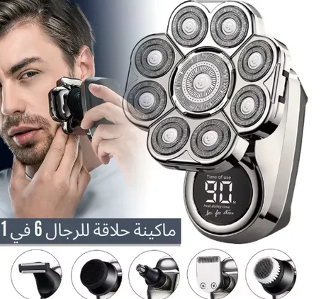 ماكينة حلاقة كهربائية للرجال 6 في 1