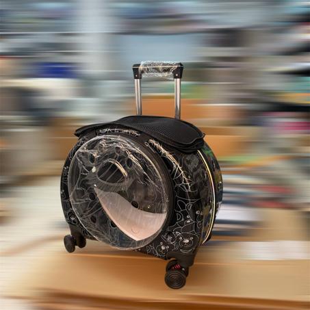 Valise de transport pour chat avec 4 roues et double ouverture