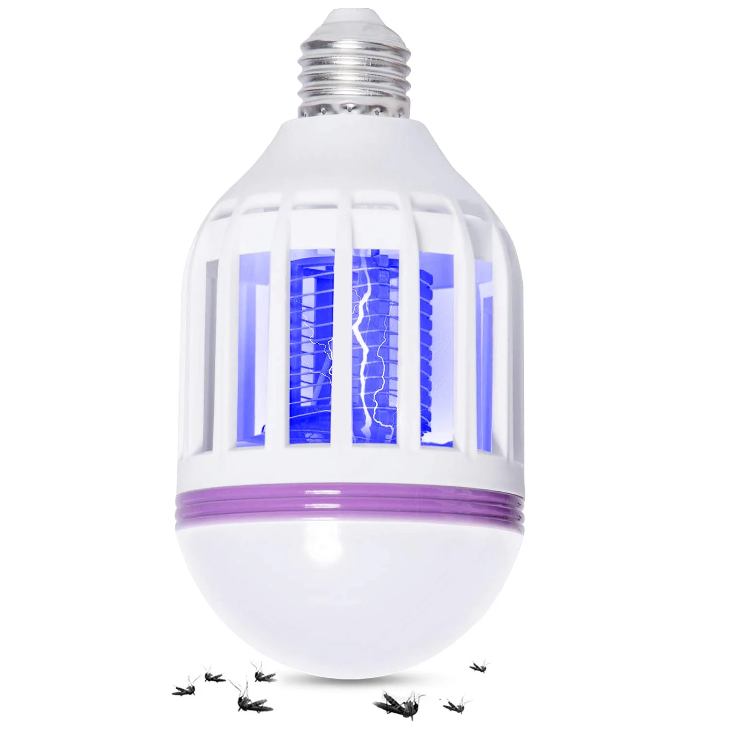 صاعق الناموس وإضاءة LED  المصباح الذكي 2 في 1