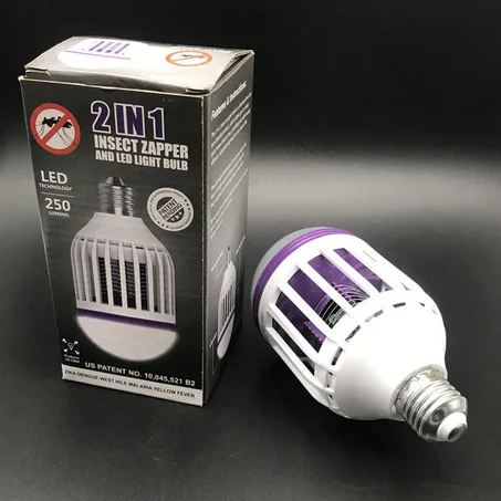 صاعق الناموس وإضاءة LED  المصباح الذكي 2 في 1
