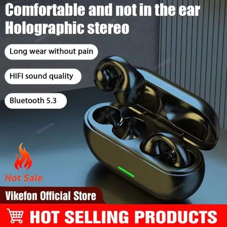 سماعات بلوتوث لاسلكية 5.3 سماعات أذن رياضية خارجية مع صندوق شحن