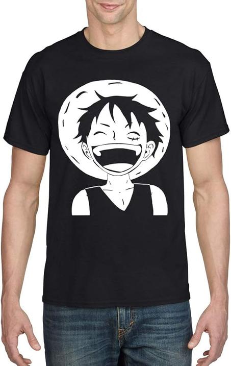 قميص لوفي سمايلينج للرجال قطعة واحدة بتصميم انيمي