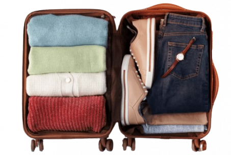 الملابس و مستلزمات السفر