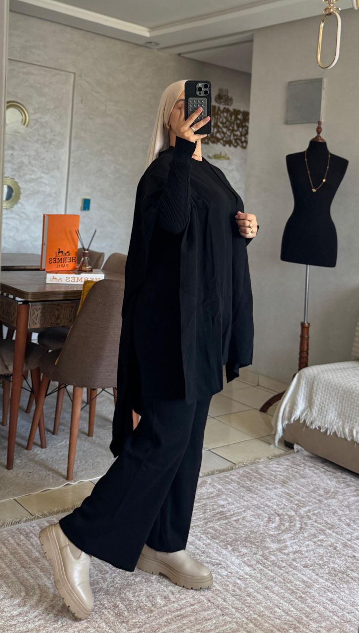 Ensemble 3 pièces uni Taille standard