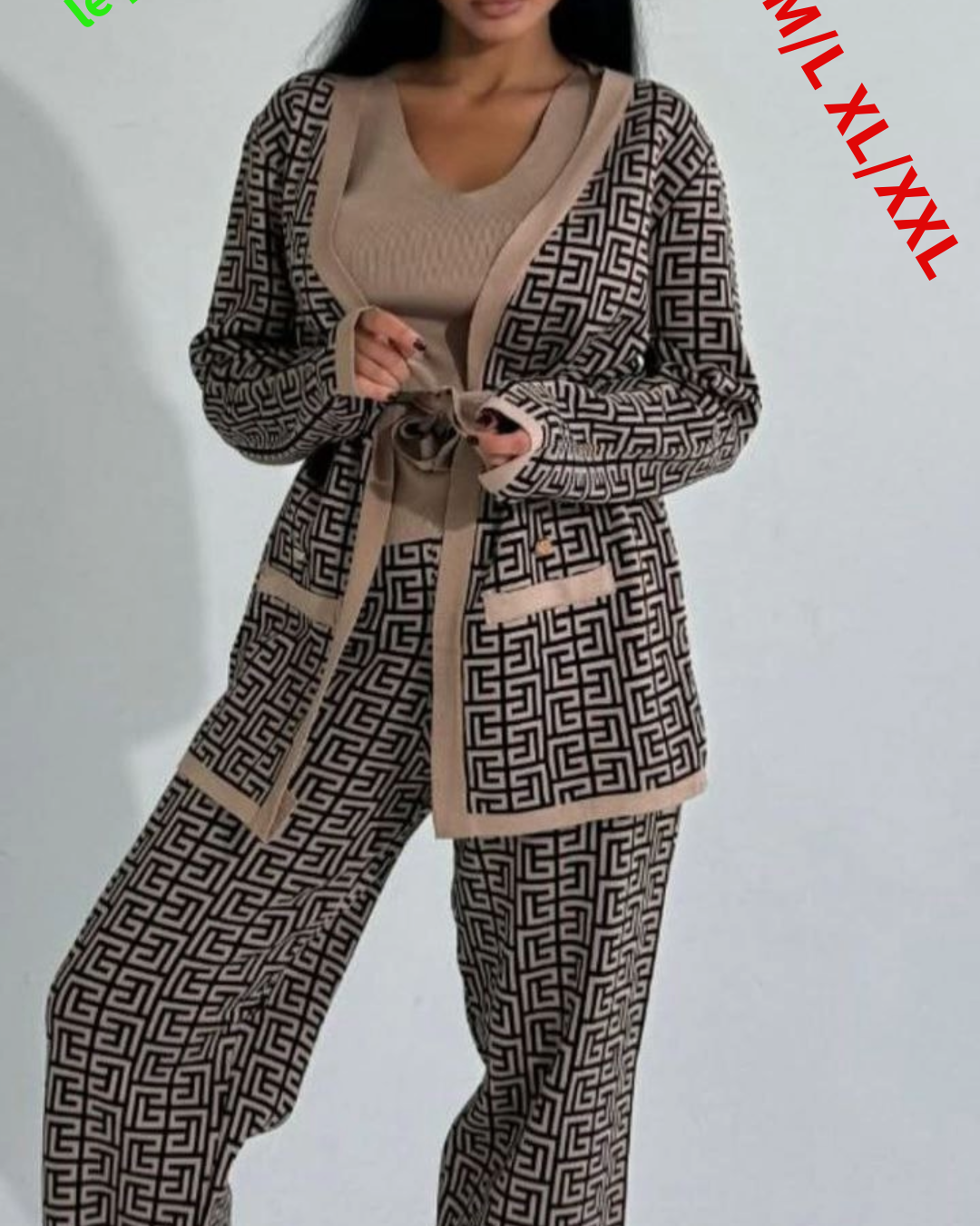 Ensemble 3ps d'hiver élégant