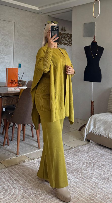 Ensemble 3 pièces uni Taille standard