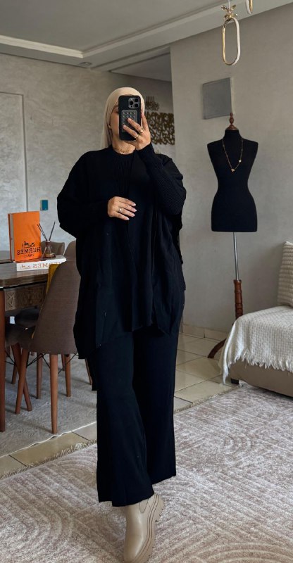 Ensemble 3 pièces uni Taille standard