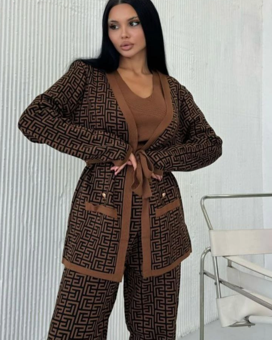 Ensemble 3ps d'hiver élégant