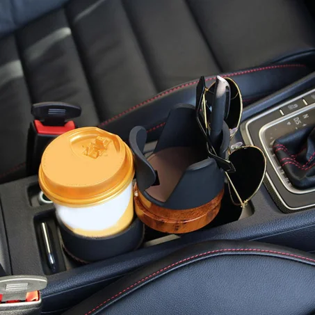 CUP'AX 5 en 1  حامل الأكواب متعدد الوظائف لسيارة أكثر تنظيما