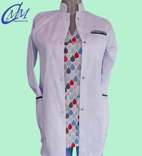 Blouse medical avec col