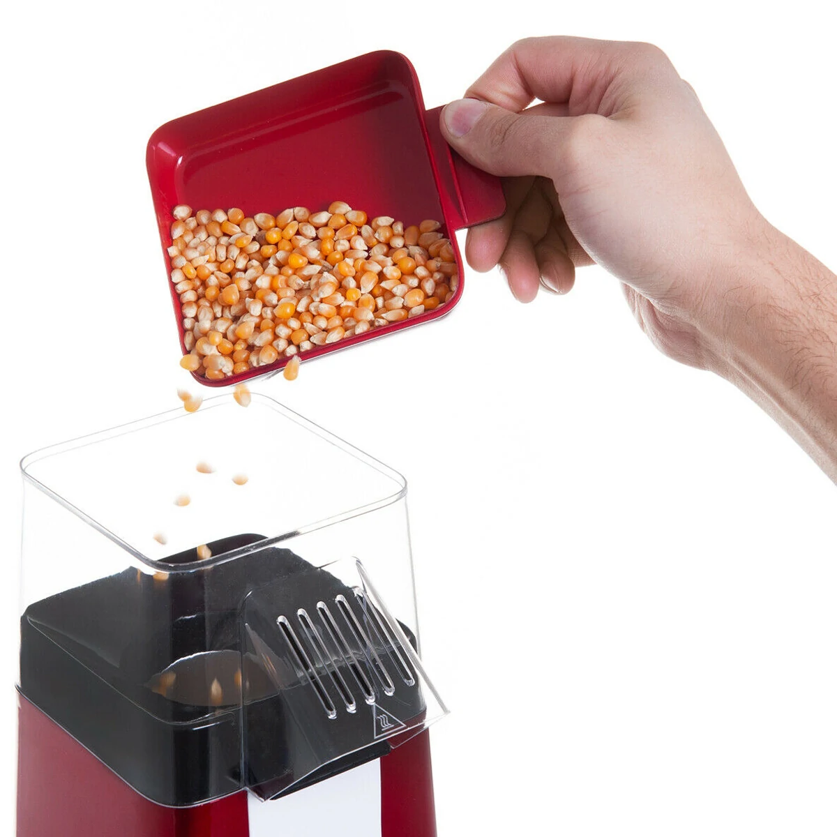 Machine À Pop-Corn Électrique Sans Huile-Rouge-1200W-SK-289 SOKANY