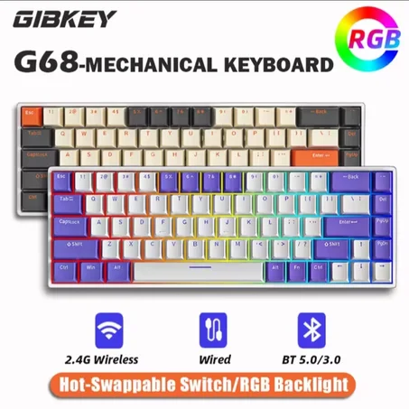 لوحة مفاتيح G68 اللاسلكية — أداء احترافي وأناقة عصرية