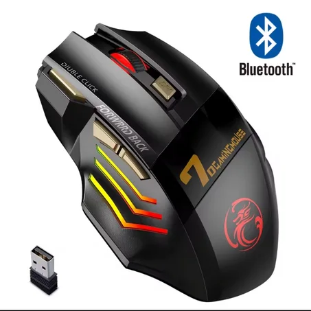 ماوس ألعاب بلوتوث لاسلكي 5500DPI مريح