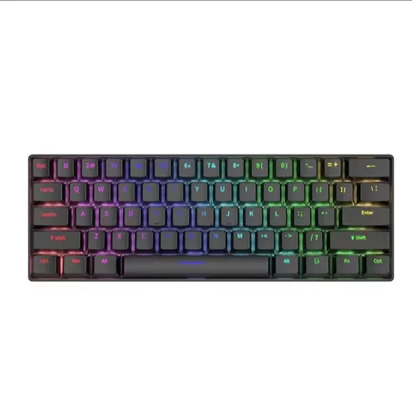 ZIFRIEND H61K لوحة مفاتيح ألعاب 61 مفتاح RGB احترافية