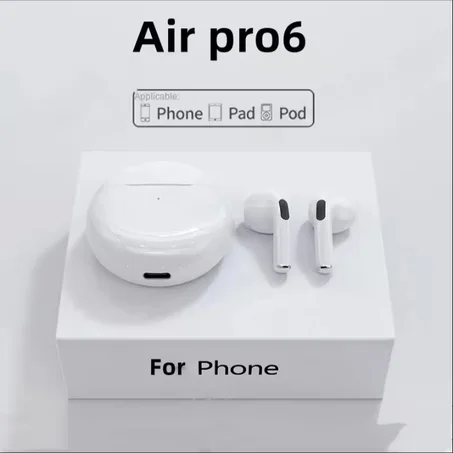 سماعات Pro6 TWS الأصلية بلمسة ذكية وصوت نقي