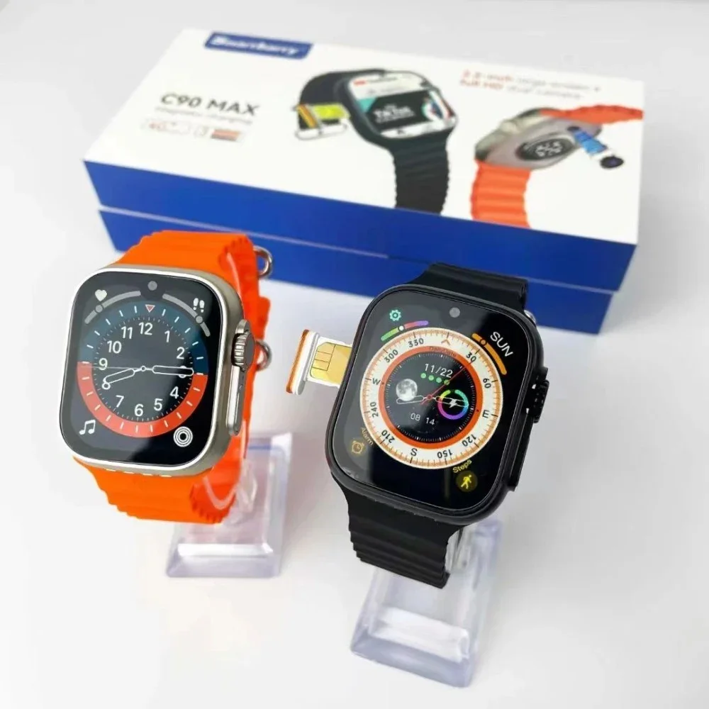 Smart Watch C90 Max 2025 – Double Caméra & 4G/5G Ultra Connectée