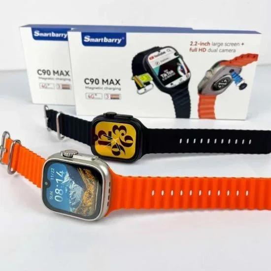 Smart Watch C90 Max 2025 – Double Caméra & 4G/5G Ultra Connectée
